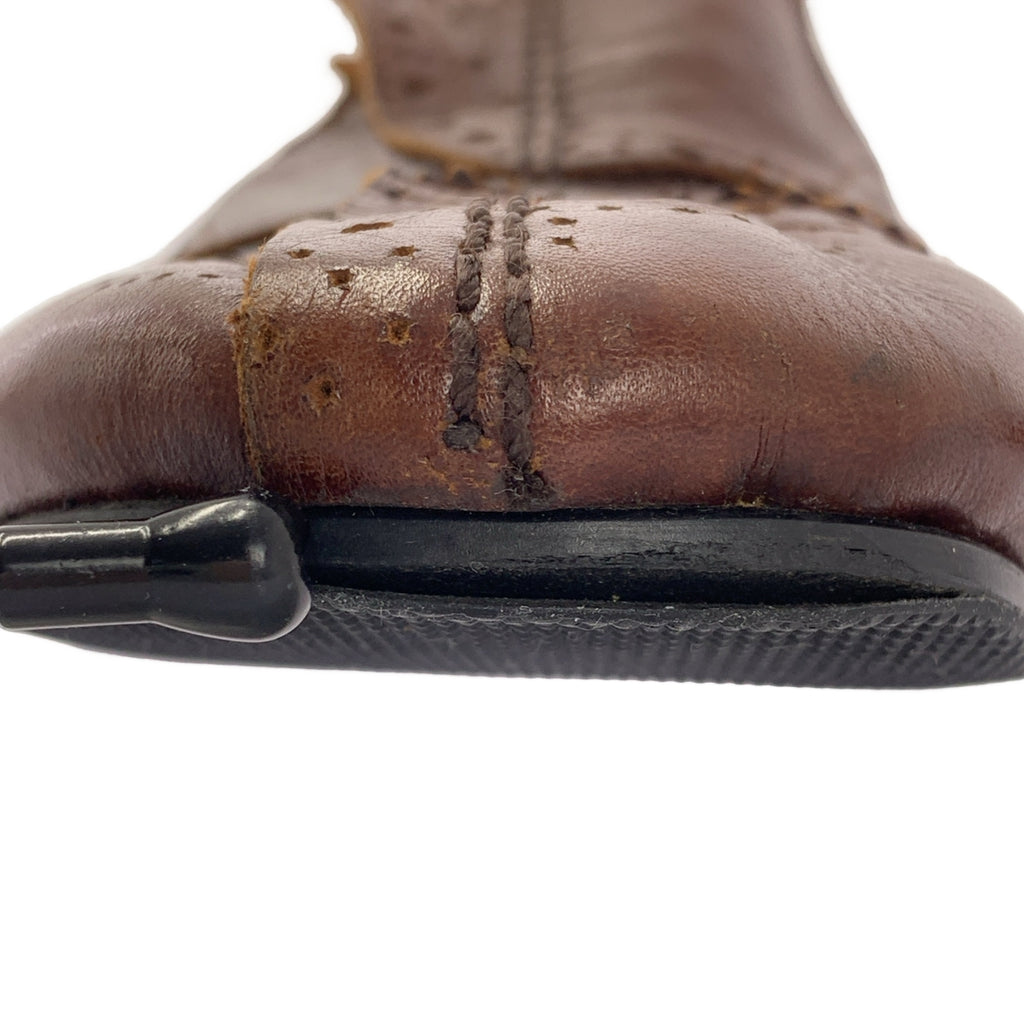 COMME des GARÇONS | 經編針織布料翼尖皮鞋 |尺寸 23 1/2 |女性的