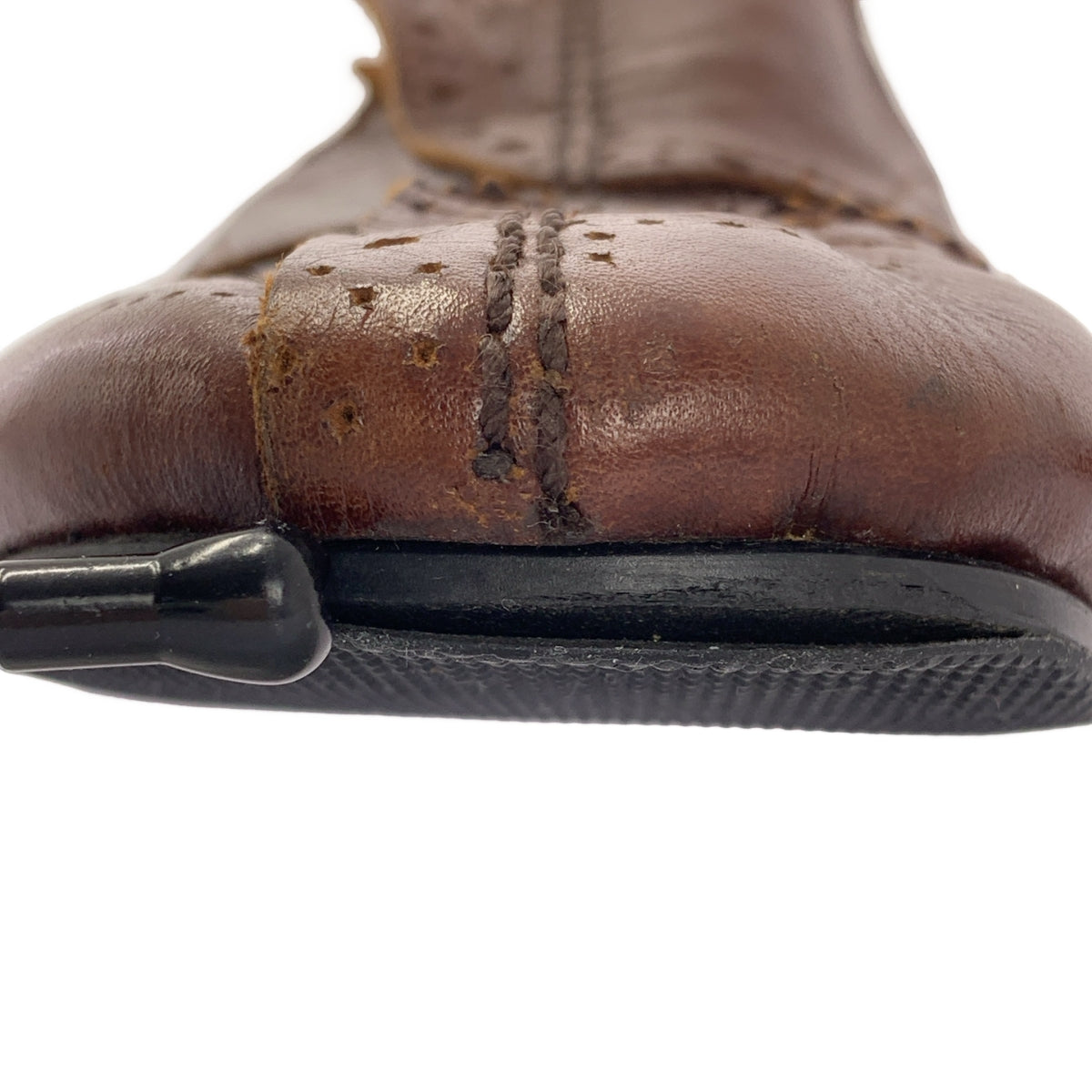 COMME des GARÇONS | 經編針織布料翼尖皮鞋 |尺寸 23 1/2 |女性的