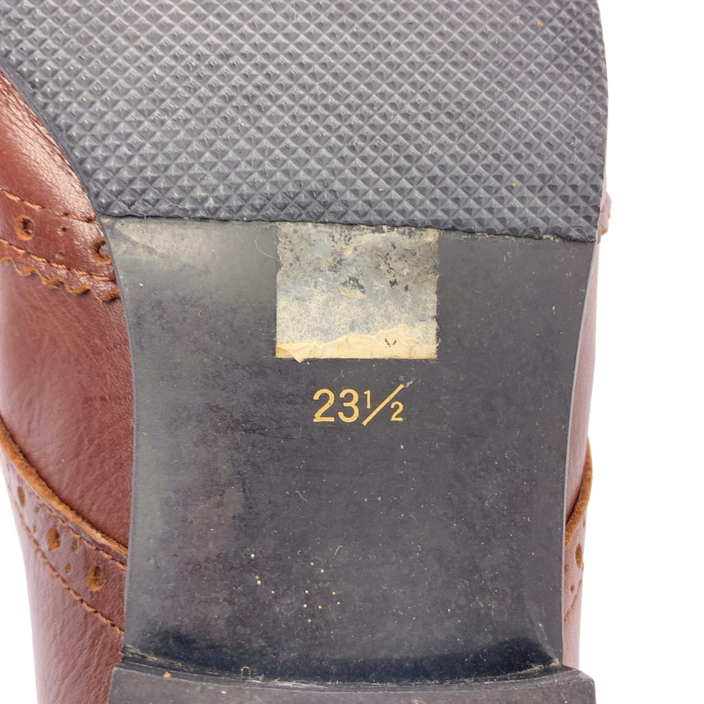 COMME des GARÇONS | 經編針織布料翼尖皮鞋 |尺寸 23 1/2 |女性的