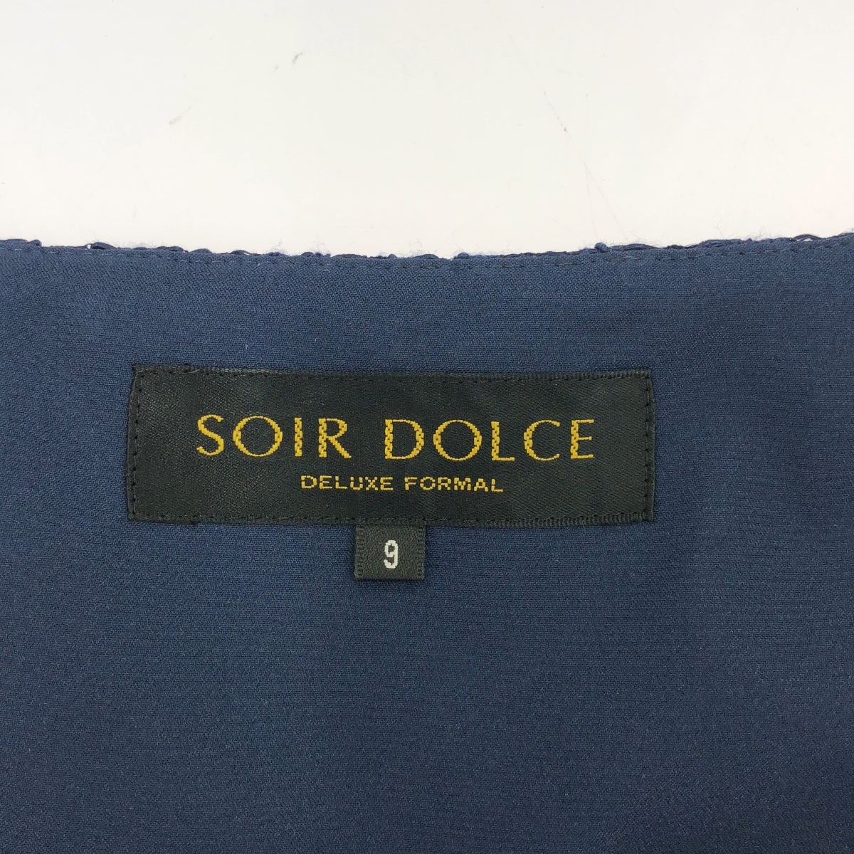 SOIR DOLCE | Lace dress with bolero | Size 9 | Navy | Women's