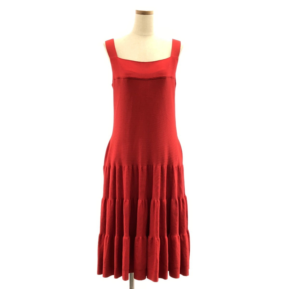 FOXEY | 寬鬆無袖連身裙，帶口袋 | 40碼 | 紅色 | 女款