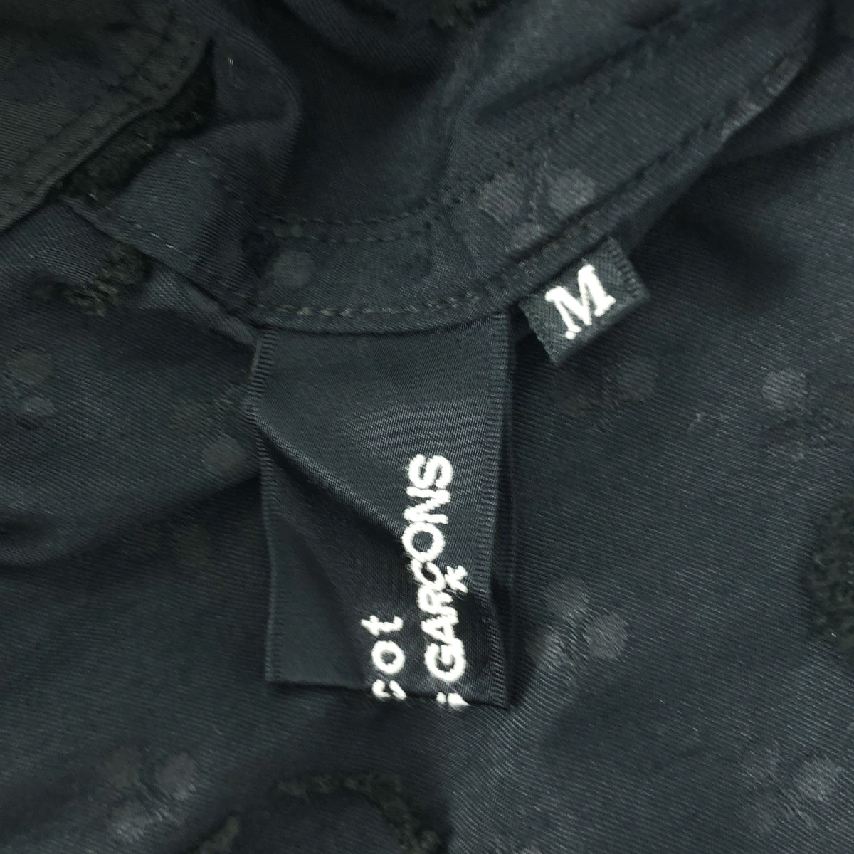 tricot COMME des GARCONS / Tricom De Galson | 2019 AW | 폴리 에스테르 레이온 도트 스탠드 컬러 원피스 | M | 여성