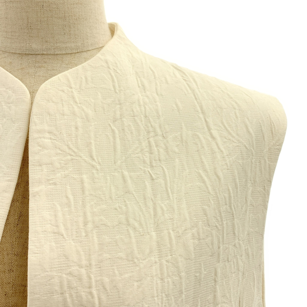 Mame Kurogouchi / マメクロゴウチ | 2024SS | Dyeing Sleeveless Jacket / スリーブレス ノーカラー ロングジャケット | M | レディース