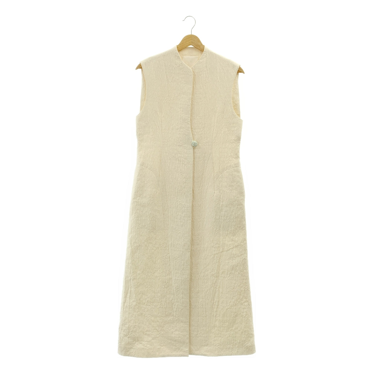 Mame Kurogouchi / マメクロゴウチ | 2024SS | Dyeing Sleeveless Jacket / スリーブレス ノーカラー ロングジャケット | M | レディース