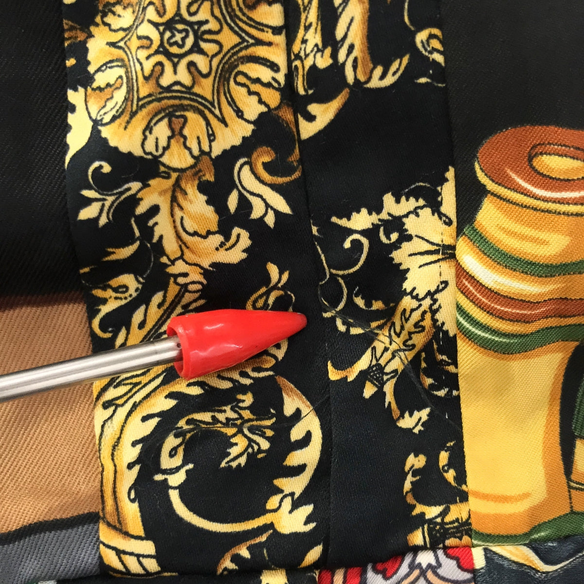 【美品】  SEEALL / シーオール | Reconstructed Scarf Pants / 再構築 ヴィンテージスカーフ リメイク ドローストリング イージーパンツ / 総裏地 | F | マルチカラー | メンズ