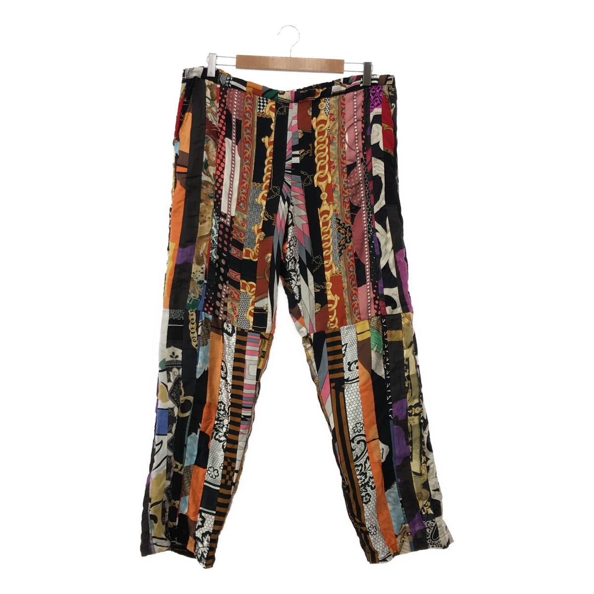 【미품】 SEEALL / 시올 | Reconstructed Scarf Pants / 재건축 빈티지 스카프 리메이크 드로 스트링 이지 팬츠 / 총 안감 | F | 멀티 컬러 | 남성