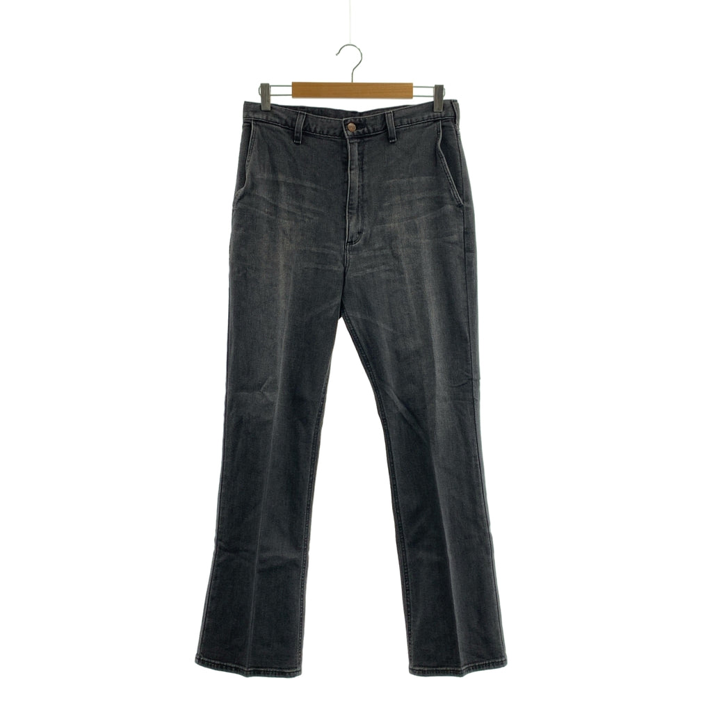 N.HOOLYWOOD / N.Hollywood | x WRANGLER / Wrangler COMPILE WRANCHER / Compile Logo 黑色牛仔喇叭褲 | 尺寸 40 | 男款