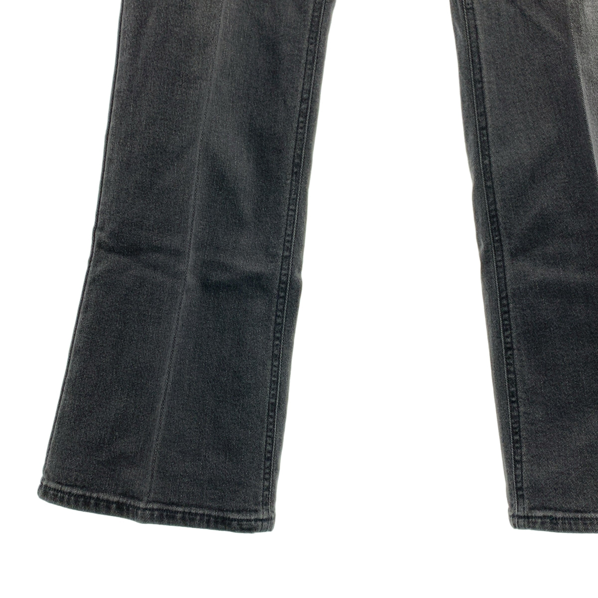 N.HOOLYWOOD / 엔 할리우드 | × WRANGLER / 랭글러 COMPILE WRANCHER / 컴파일 로고 블랙 데님 플레어 슬랙스 팬츠 | 40 | 남성