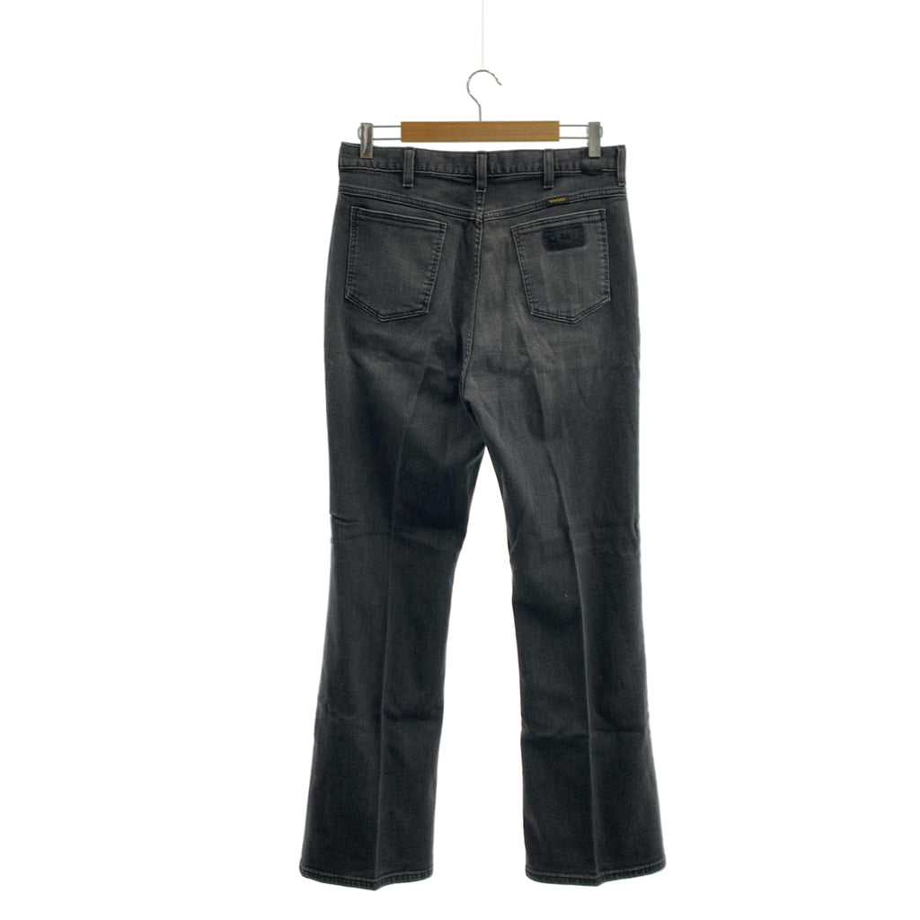 N.HOOLYWOOD / N.Hollywood | x WRANGLER / Wrangler COMPILE WRANCHER / Compile Logo 黑色牛仔喇叭褲 | 尺寸 40 | 男款