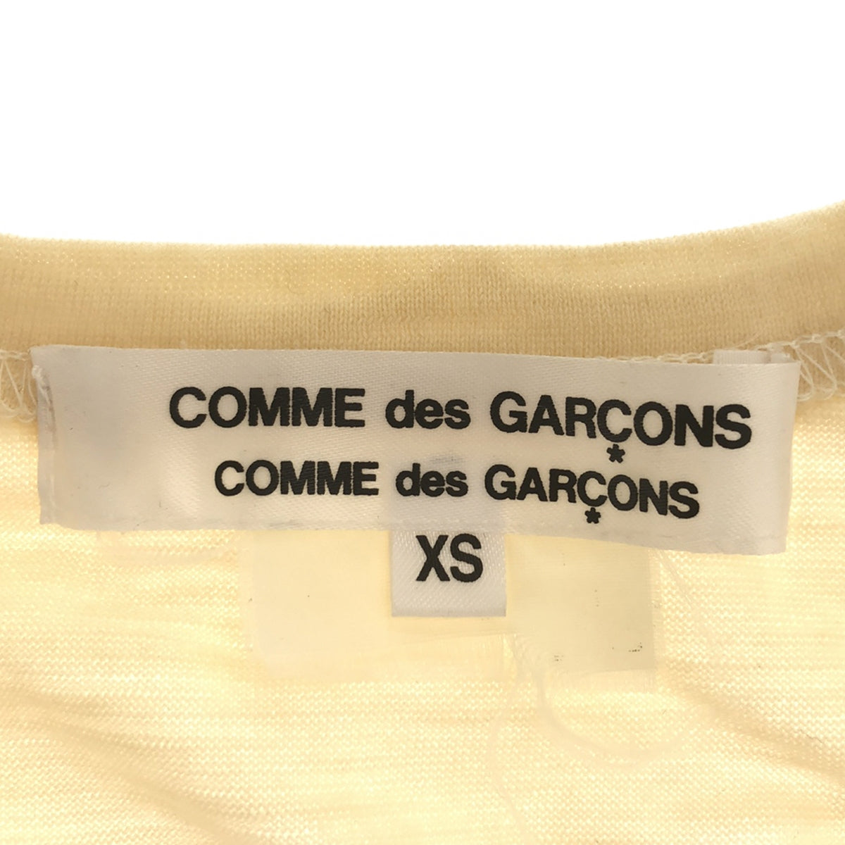 COMME des GARCONS COMME des GARCONS / 콤콤 | 2012AW | 튤 테이프 도킹 컷소우 | XS | 아이보리 | 여성