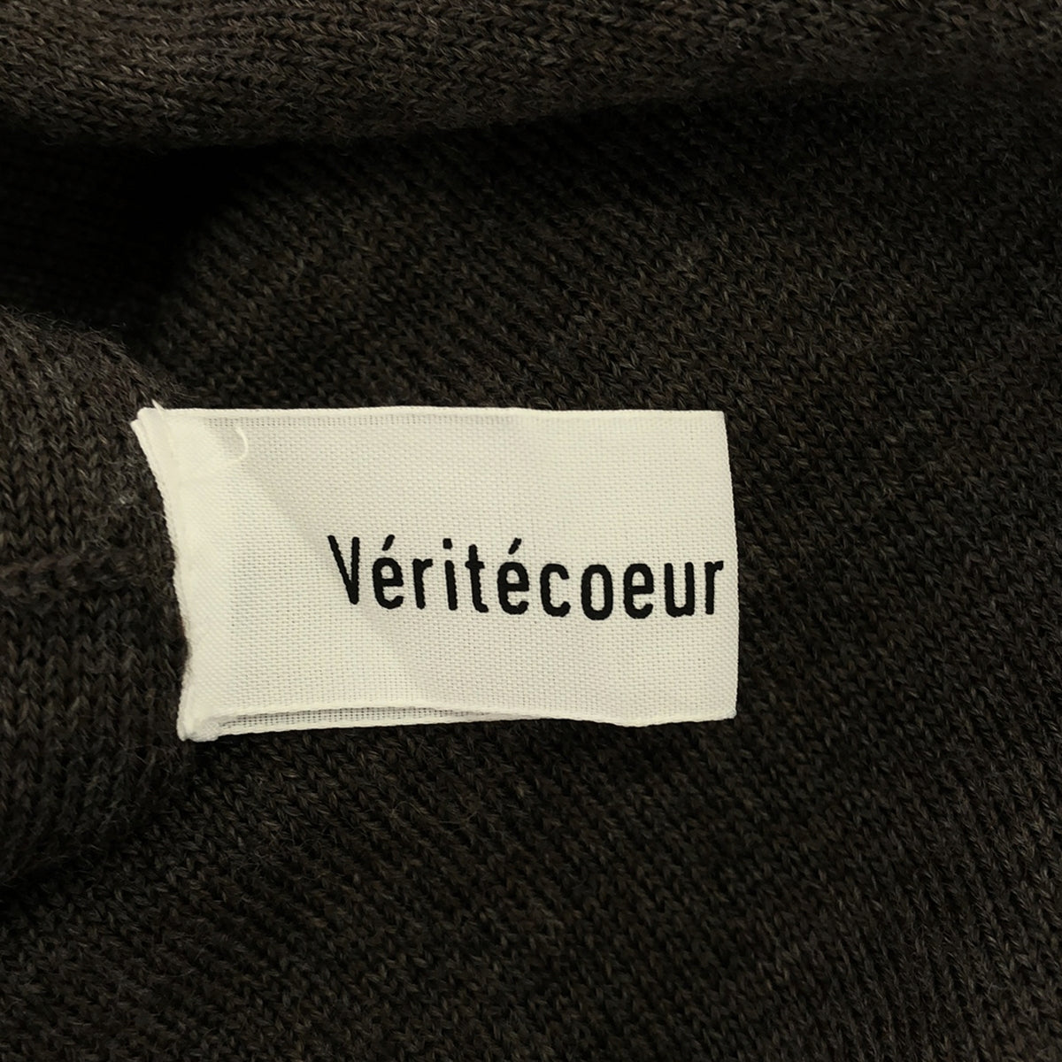 veritecoeur / ヴェリテクール | ウール ボタンレス カーディガン | F | ブラウン系 | レディース