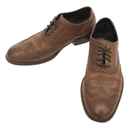 COLE HAAN | Leather Wingtip Lace-up Shoes | Size 8 | Brown | Men's