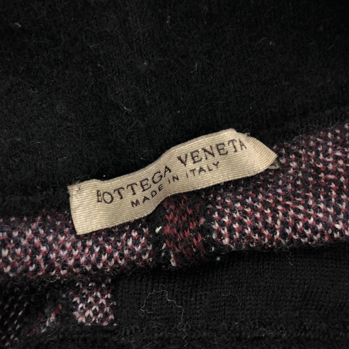 BOTTEGA VENETA |提花針織喇叭褲 |波爾多/白/黑 |女性的