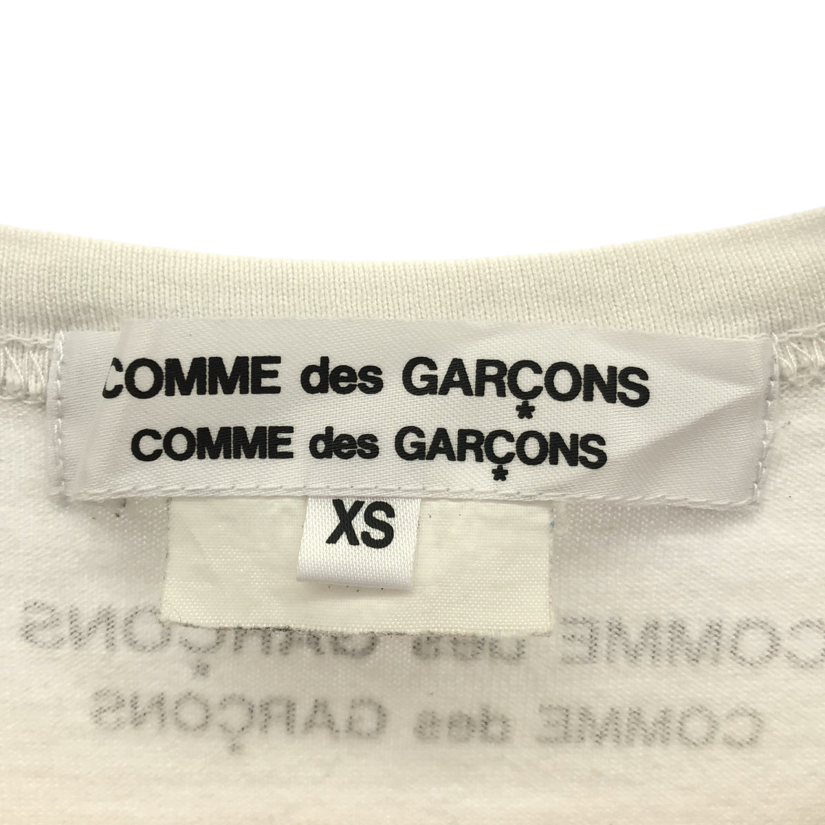 COMME des GARCONS COMME des GARCONS / コムコム | 2013AW | 両面プリント クルーネック Tシャツ カットソー | XS | レディース