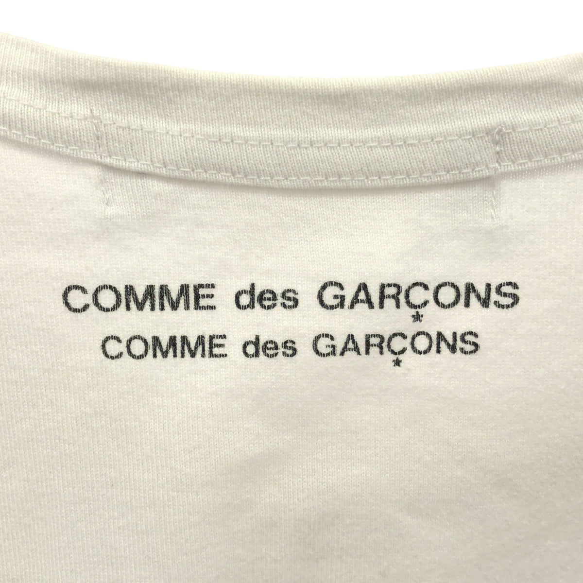 COMME des GARCONS | 2013 秋冬 | 雙面印花圓領T卹 | XS碼 | 白色 | 女款