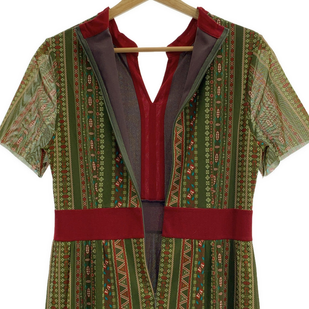 VIVIENNE TAM | 全身印花鎖眼領洋裝 | 有襯裡 | 尺寸 40 | 女款