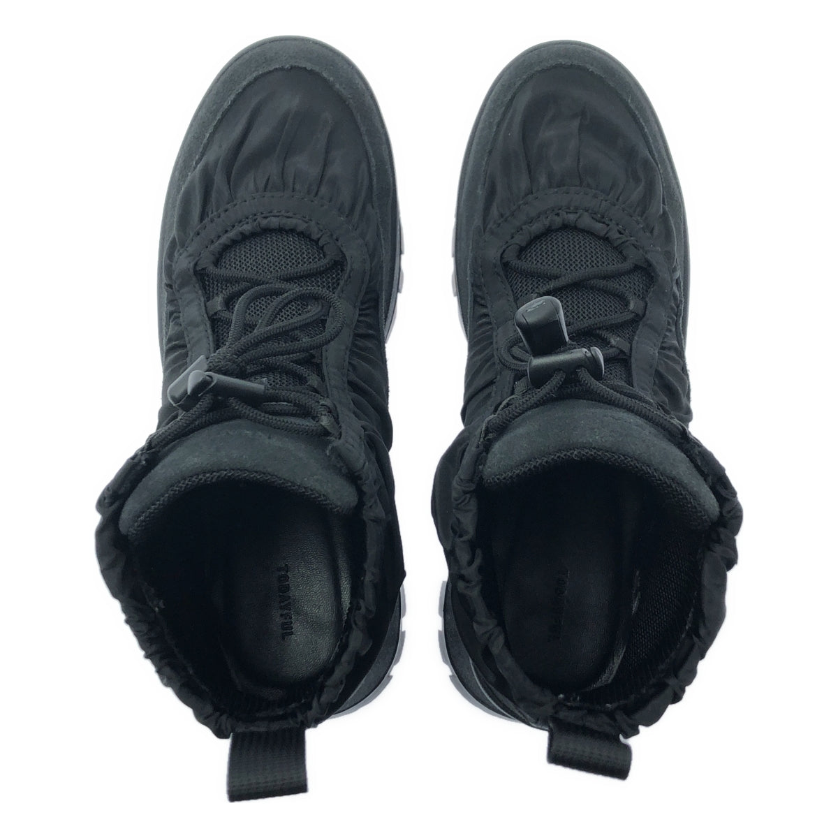 【미품】 TODAYFUL / 투데이 풀 | 2024AW | Vibramsole Drawstring Sneakers 비브람 솔 드로우 스트링 운동화 | 37 | 블랙 | 여성