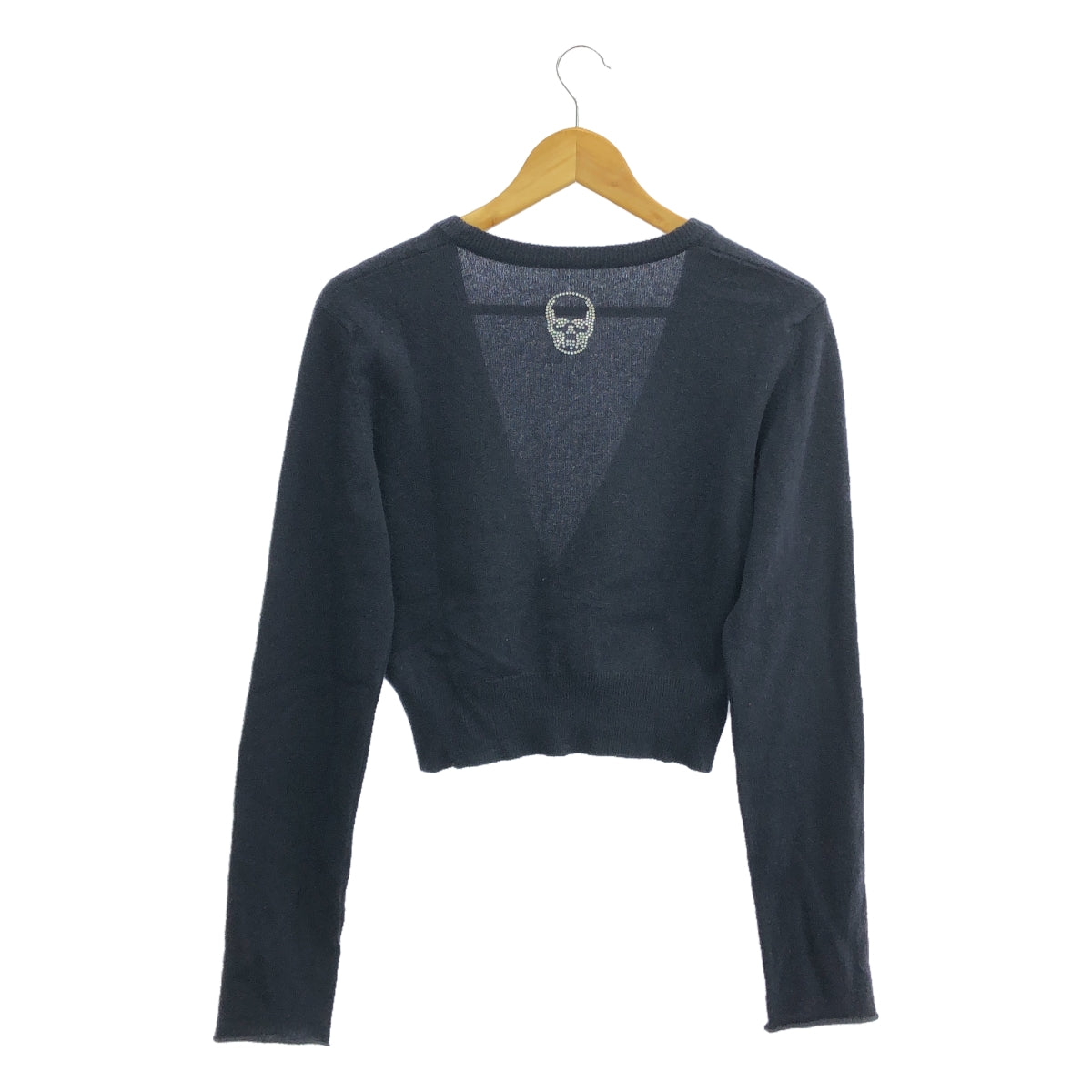 lucien pellat-finet / 루시안 페라피네 | 캐시미어 백스컬 V넥 가디건 | L | 네이비 |