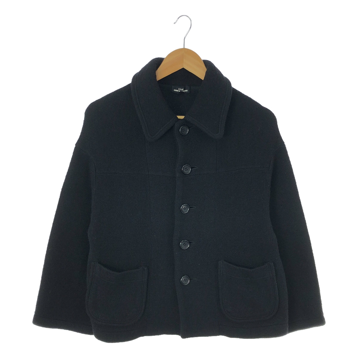 tricot COMME des GARCONS / 트리코콤 데 갤슨 | 2015AW | 울 니트 가디건 | M | 블랙 | 여성