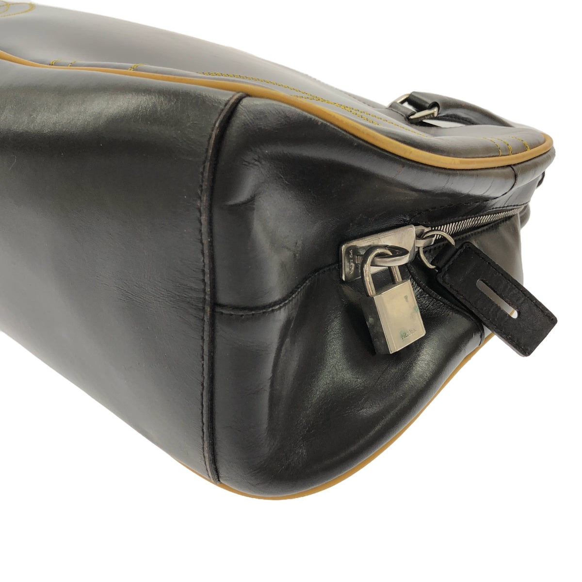PRADA / プラダ | ステッチワーク レザーボストンバッグ | – KLD