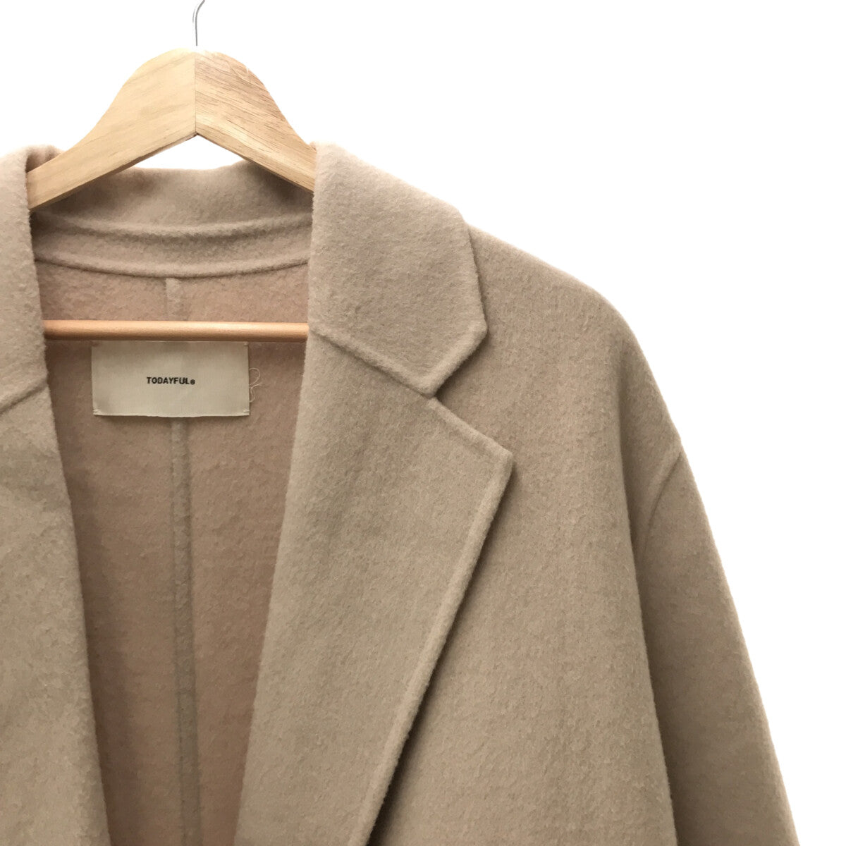 [狀況良好] TODAYFUL |羊毛大衣 |尺寸 38 |本色 |女性的
