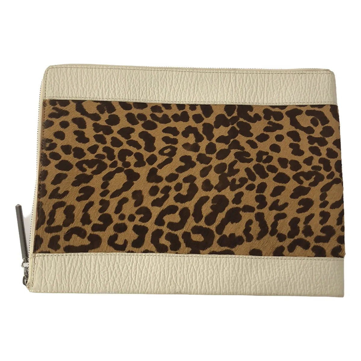 3.1 Phillip Lim |豹紋皮革手拿包 |米色/白色|女性的