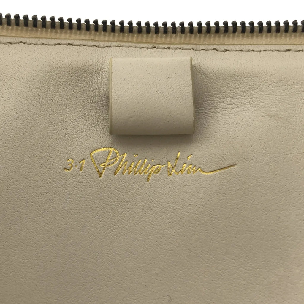 3.1 Phillip Lim |豹紋皮革手拿包 |米色/白色|女性的