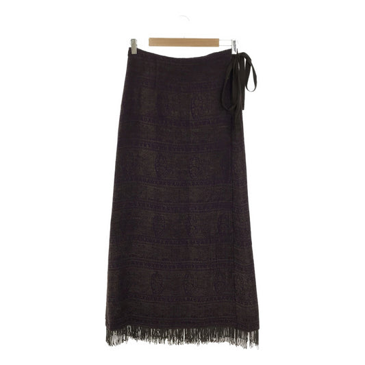 Needles | All-over fringe wrap skirt | 2 | Purple | Women's