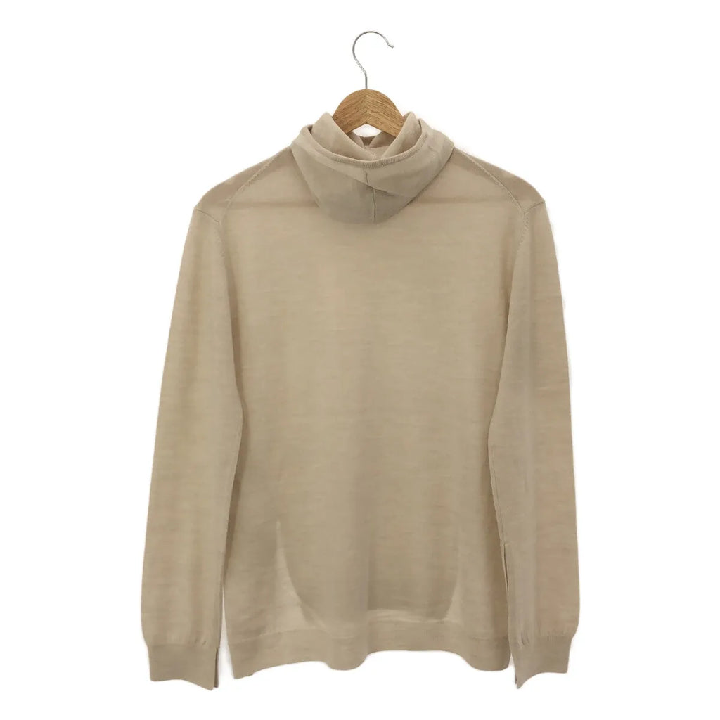 【新品】  Little $uzie / リトルスージー | 2023AW | Extra Fine Merino Wool Hooded Knit ウール フーデッドニット | One | Ivory | レディース