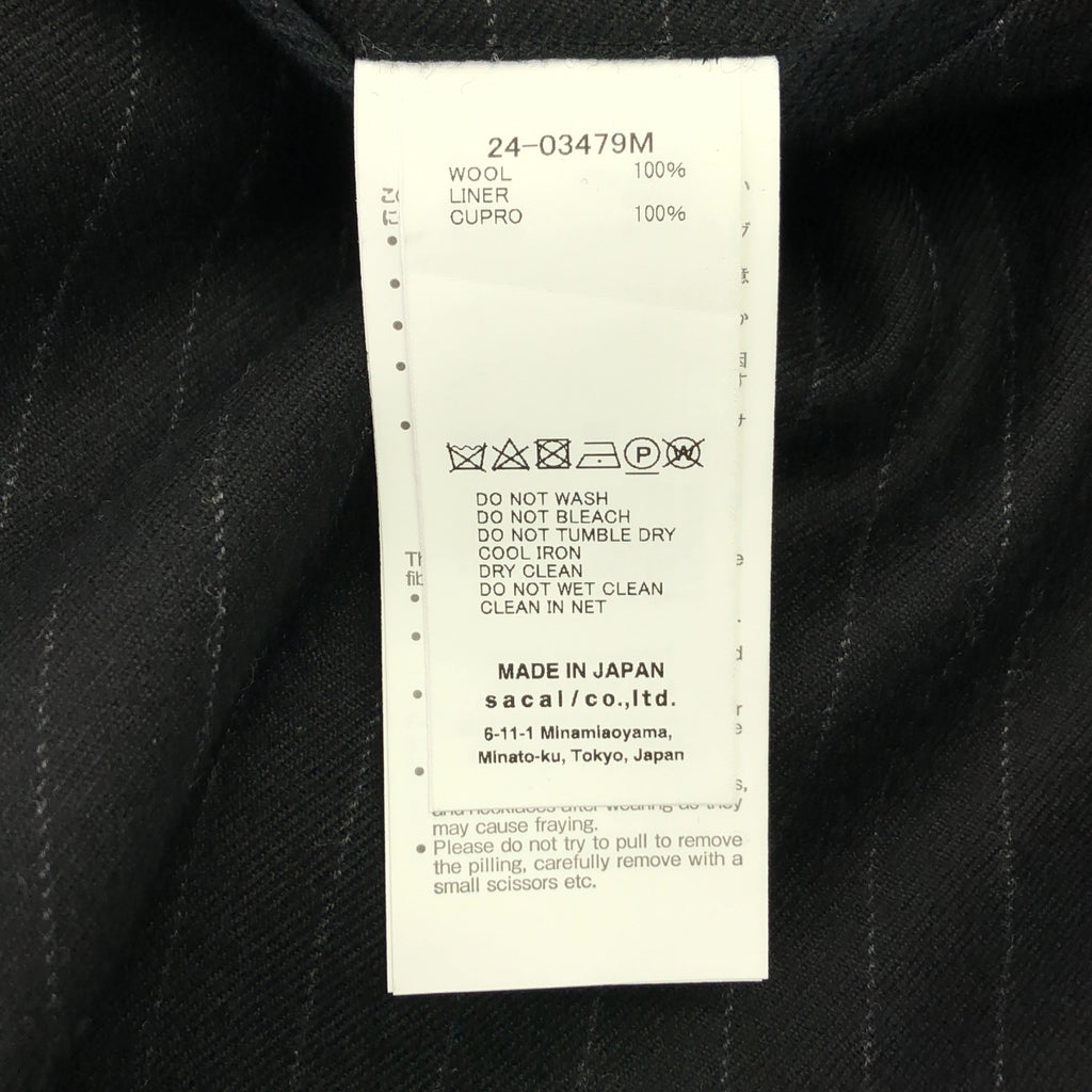 sacai / サカイ | 2024AW | Chalk Stripe Pants チョーク ストライプ パンツ | 1 | メンズ