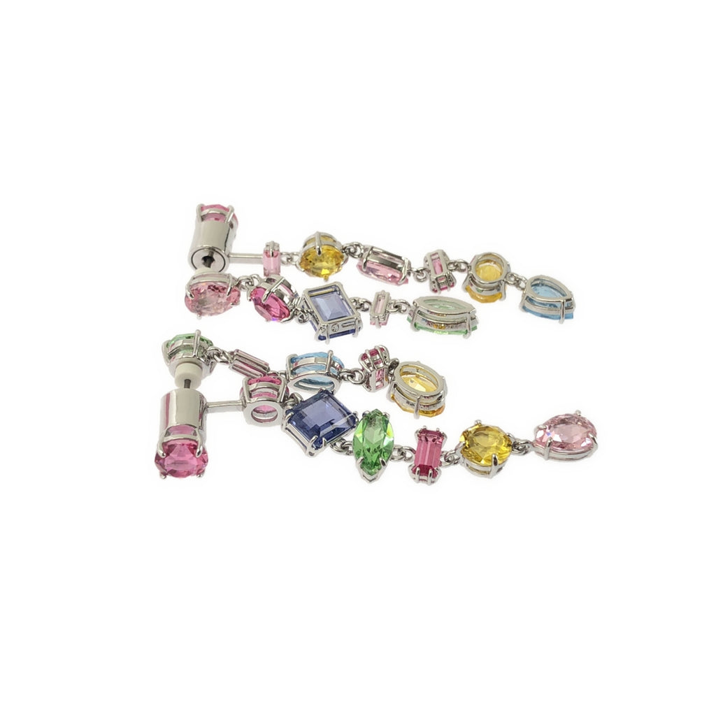 SWAROVSKI / スワロフスキー | 2ペア ビジュー 装飾 ピアス アクセサリー |