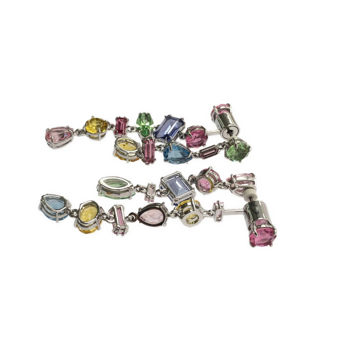 SWAROVSKI / スワロフスキー | 2ペア ビジュー 装飾 ピアス アクセサリー |