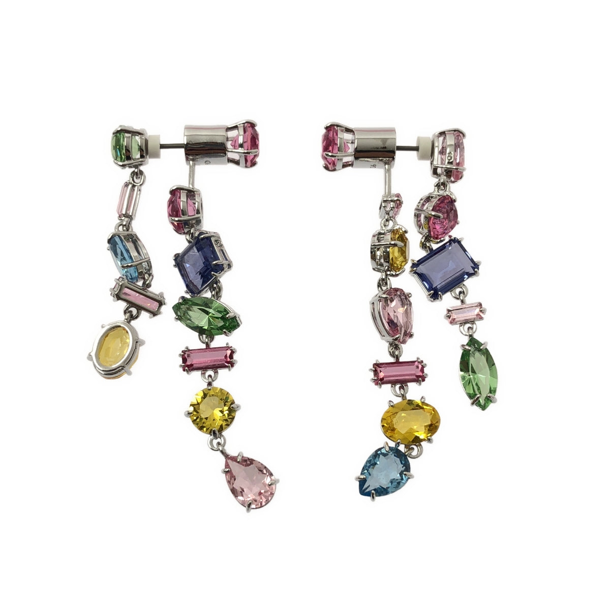 SWAROVSKI / スワロフスキー | 2ペア ビジュー 装飾 ピアス アクセサリー |