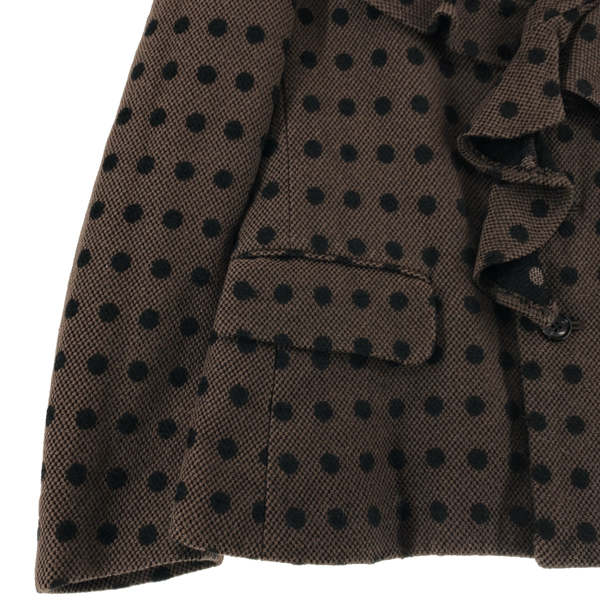 robe de chambre COMME des GARCONS / ローブドシャンブルコムデギャルソン | ドット フリルカラー ジャケット |