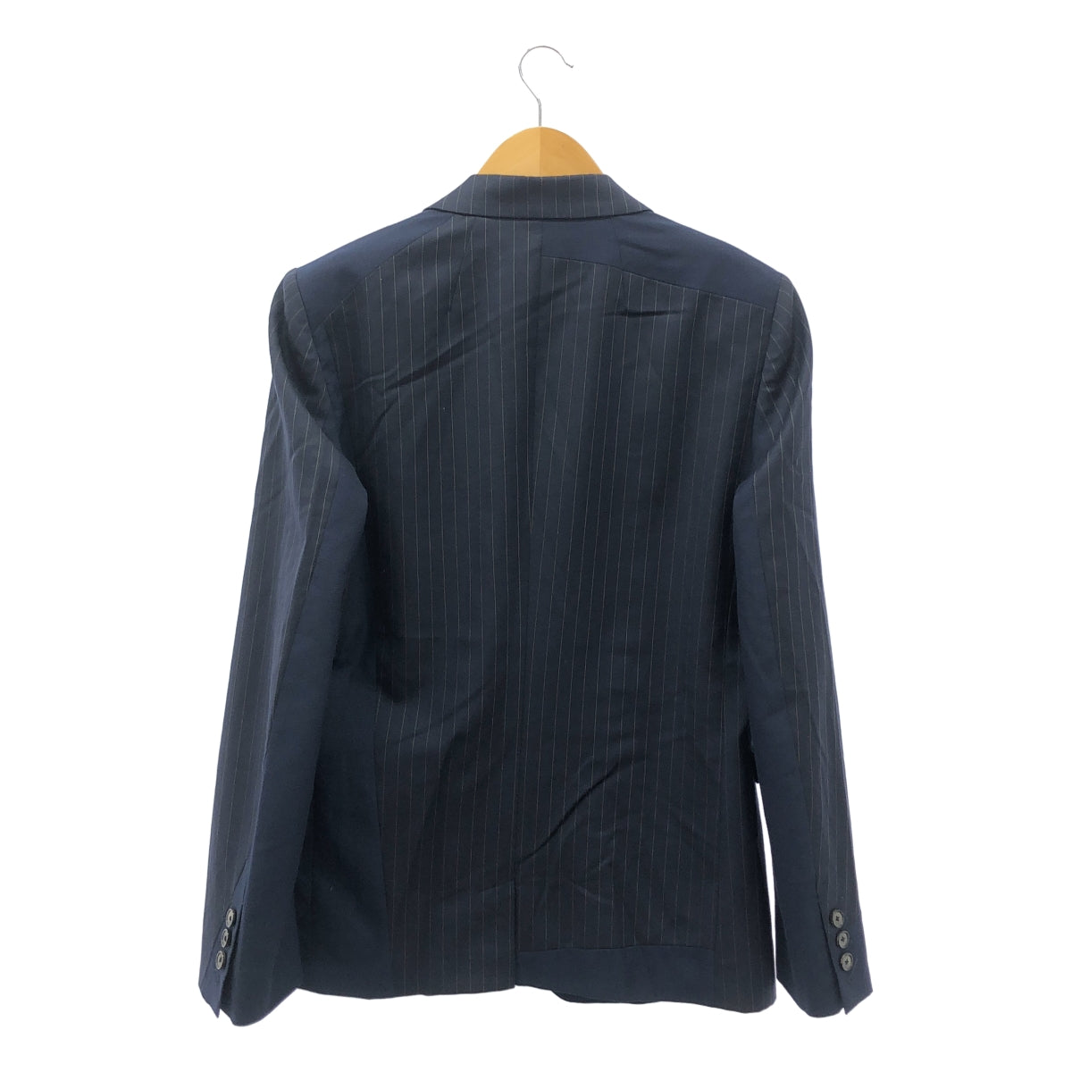 MIHARA YASUHIRO / 미하라야스 히로 | 셋업 울 스트라이프 패널 전환 2B 테일러드 재킷 슬랙스 | 46 |