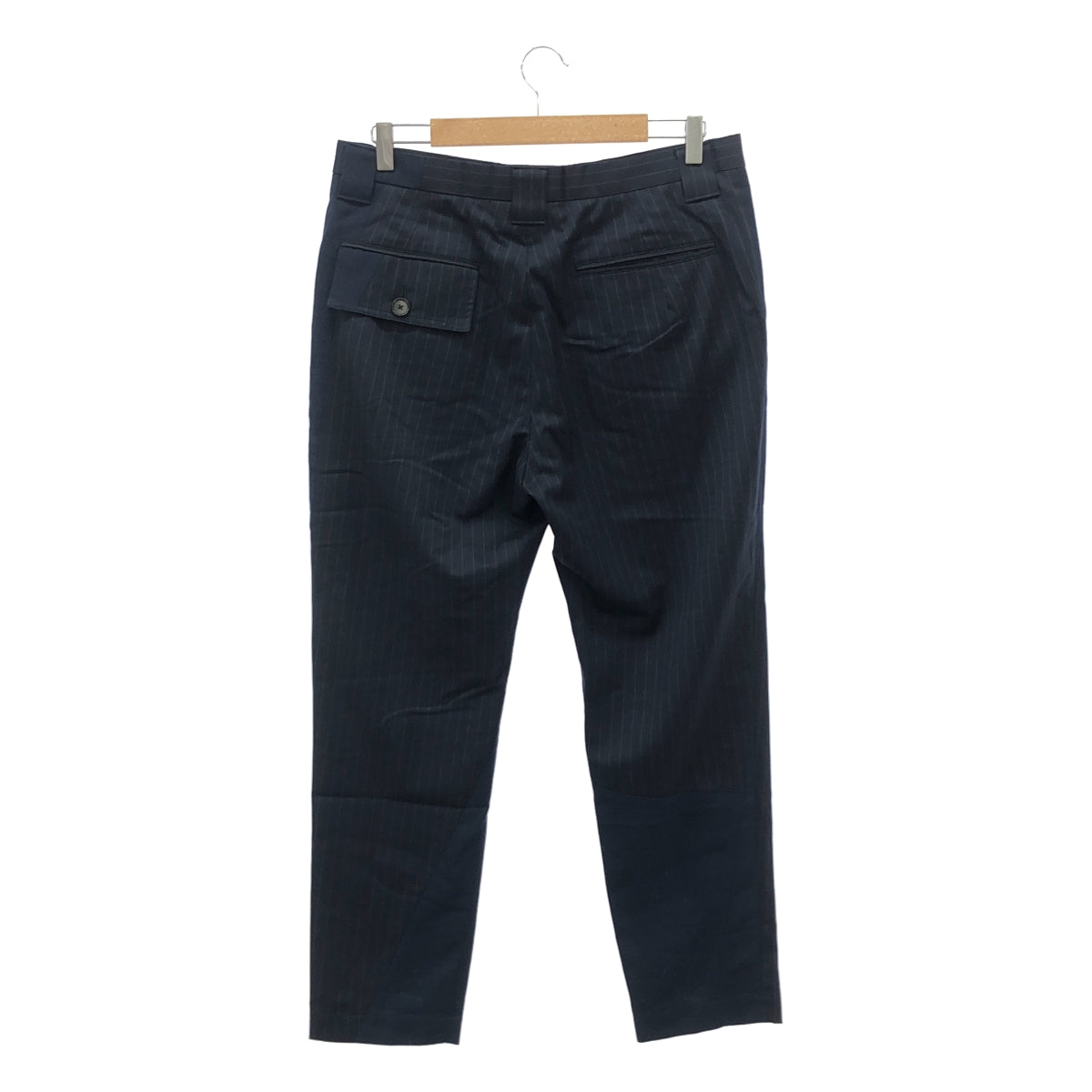 MIHARA YASUHIRO / 미하라야스 히로 | 셋업 울 스트라이프 패널 전환 2B 테일러드 재킷 슬랙스 | 46 |