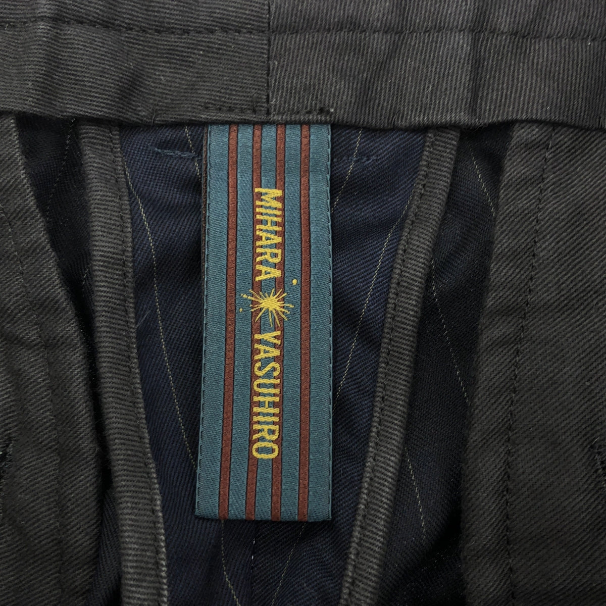 MIHARA YASUHIRO / 미하라야스 히로 | 셋업 울 스트라이프 패널 전환 2B 테일러드 재킷 슬랙스 | 46 |