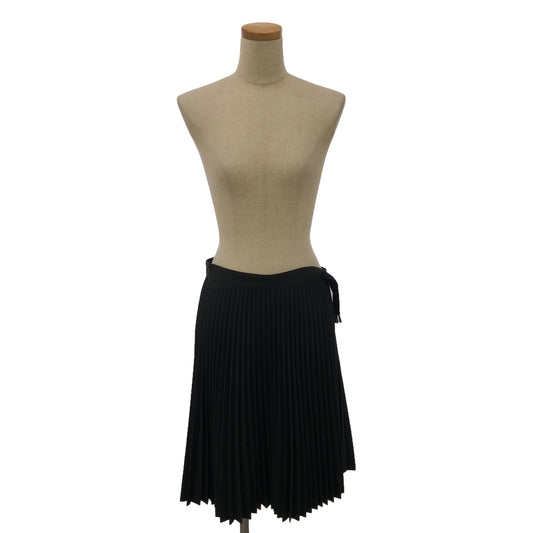 [Good Condition] BALENCIAGA | Side Zip Pleated Skirt | Size 34 | Black | Women's