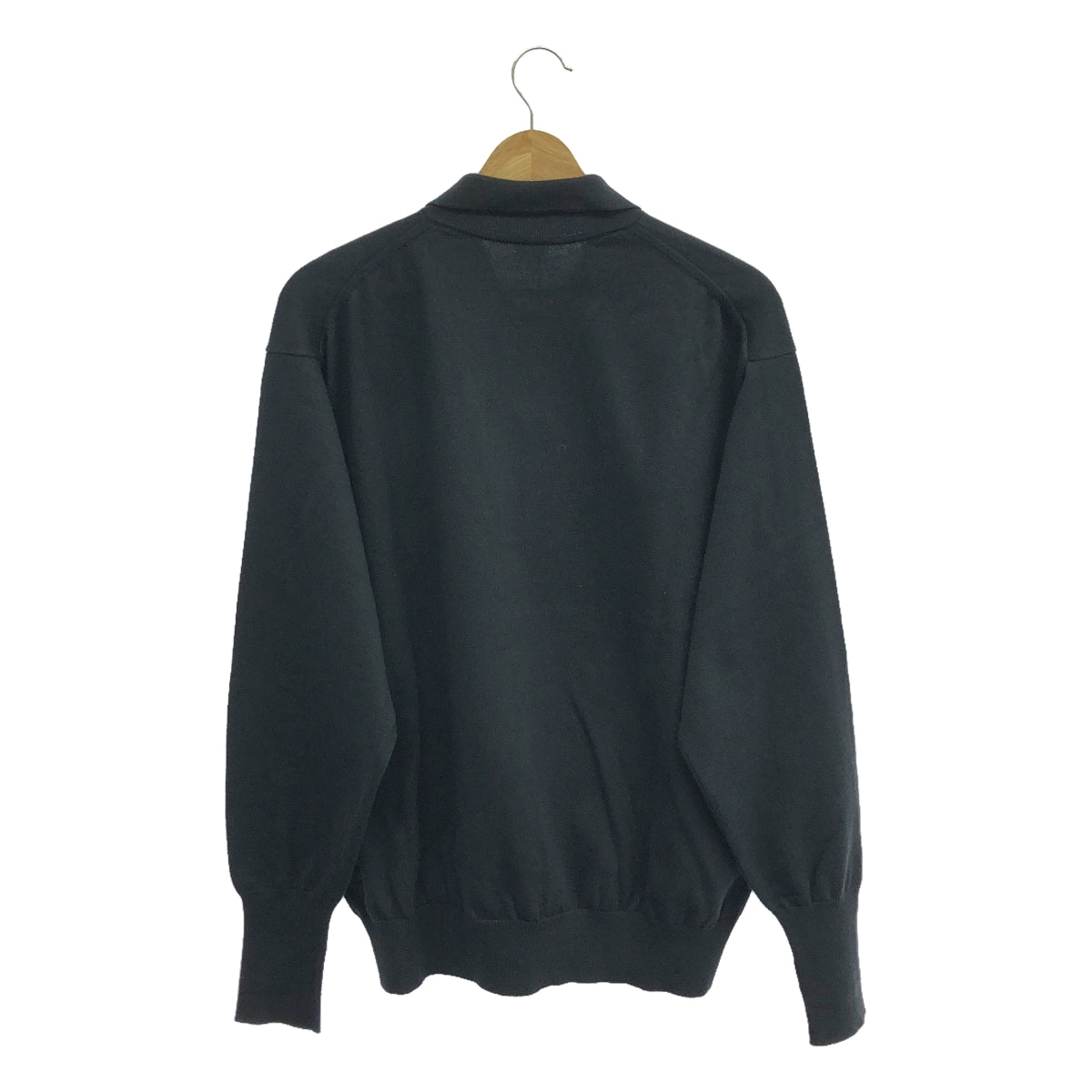 A.PRESSE / 아프레세 | Cotton Knit L/S Polo Shirts / 코튼 폴로 니트 | 1 | 맨즈