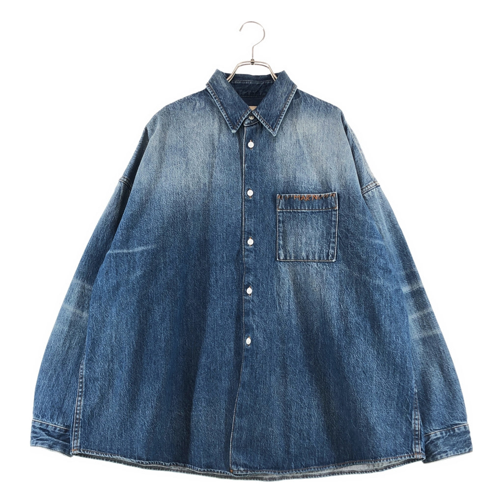 MARNI / マルニ | 2024SS | ウォッシュド コットン デニムシャツ | 48 | メンズ
