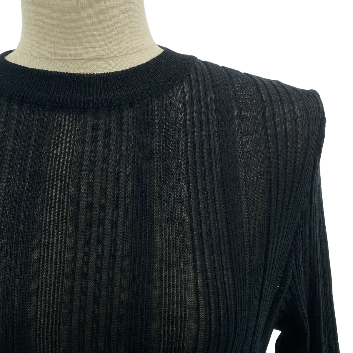 [新品] TAN | 前開羅紋針織洋裝 | F碼 | 黑色 | 女款