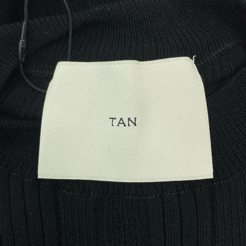TAN / タン | フロントオープン リブニットワンピース | F | レディース