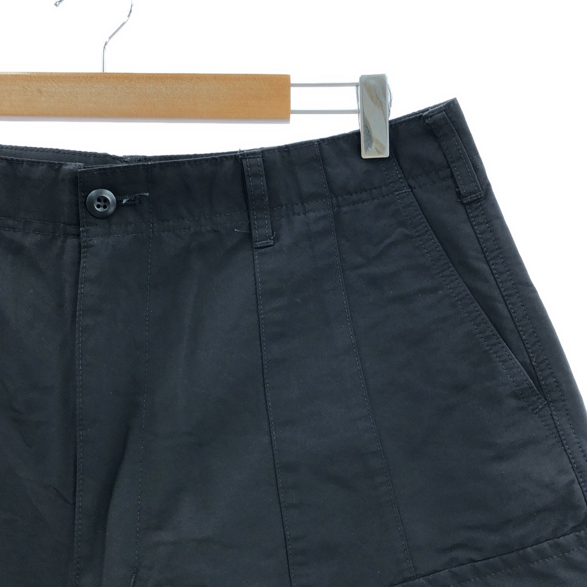 [近新] COMME des GARÇONS HOMME | 2024 秋冬系列 | 棉質尼龍工裝褲 | M碼 | 黑色 | 男款