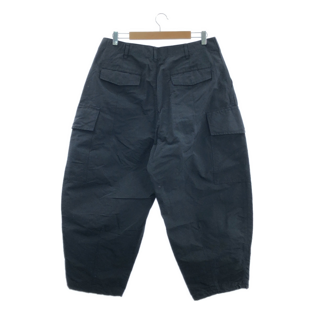 [近新] COMME des GARÇONS HOMME | 2024 秋冬系列 | 棉質尼龍工裝褲 | M碼 | 黑色 | 男款