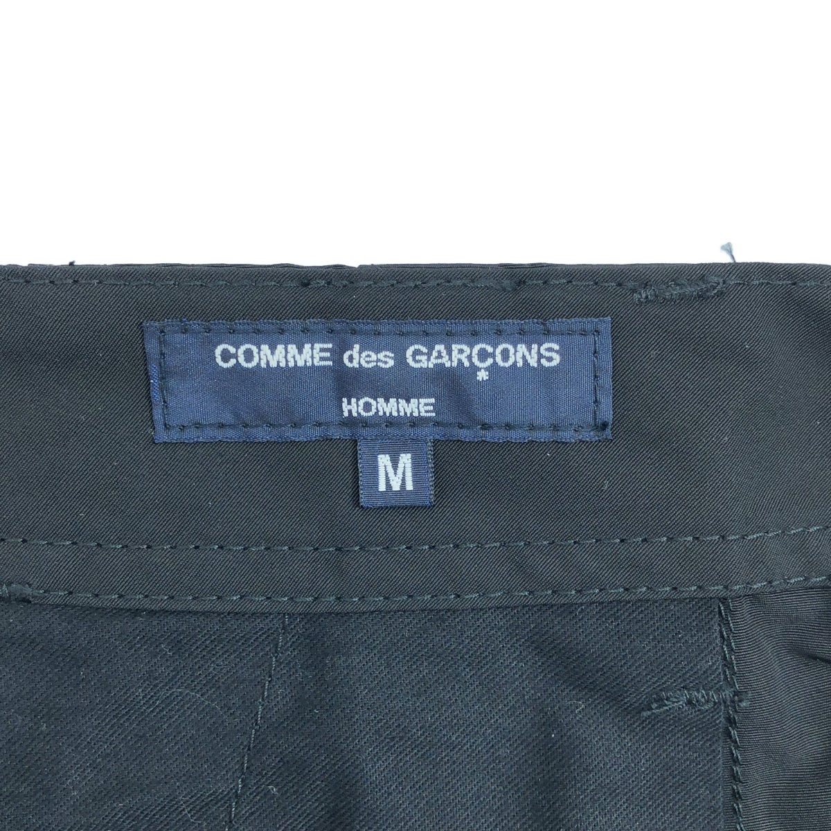 [近新] COMME des GARÇONS HOMME | 2024 秋冬系列 | 棉質尼龍工裝褲 | M碼 | 黑色 | 男款
