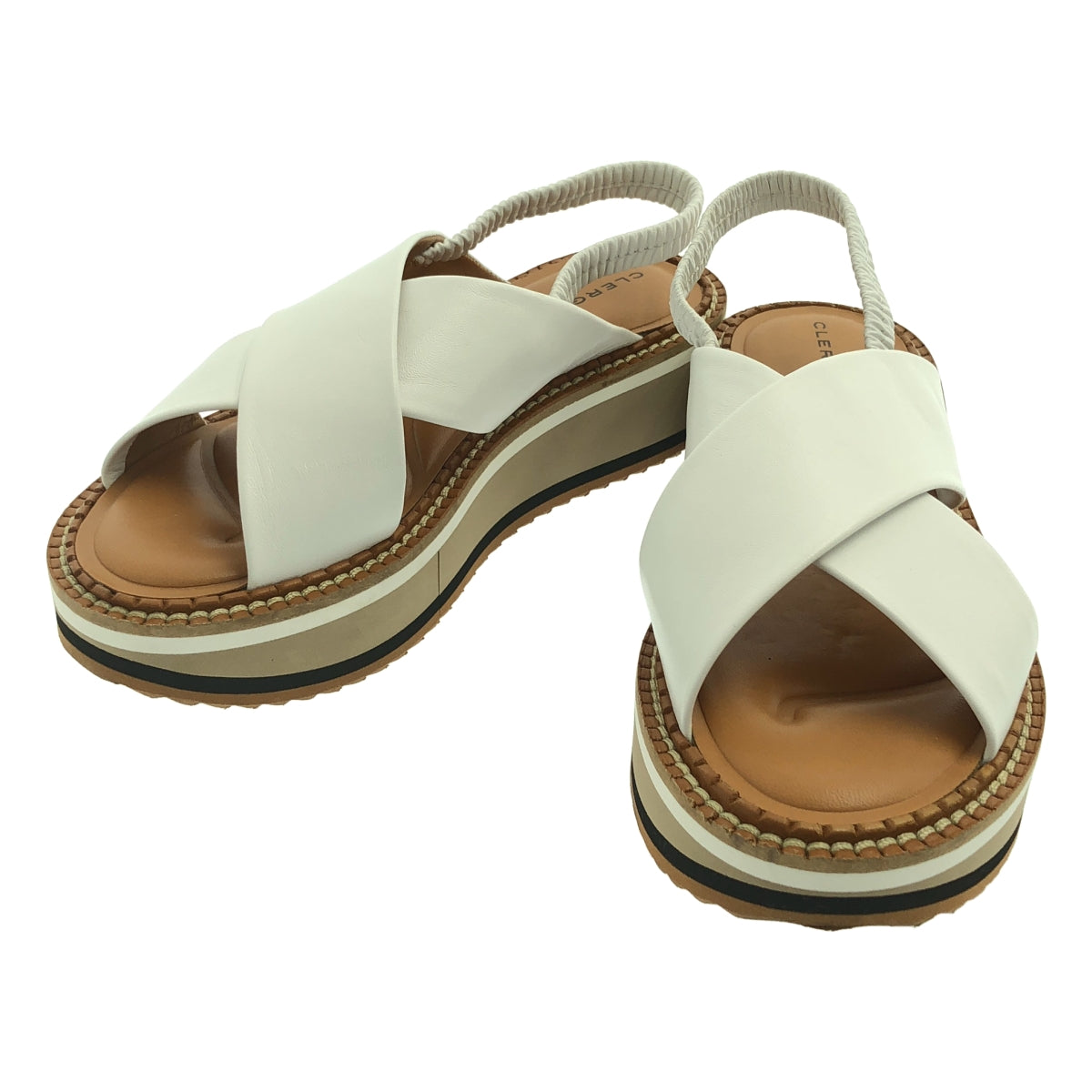 Clergerie Paris / クレジュリー | FREEDOM ストラップ レザー サンダル | 23.5 | レディース