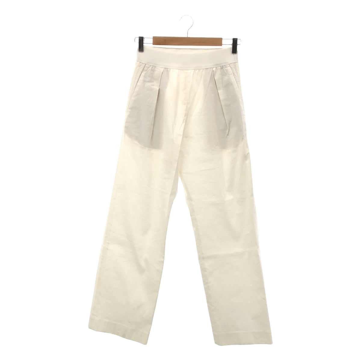 MUSE de Deuxieme Classe | 2022SS | stretch twill2 tuck pants | 36 | White | Women's