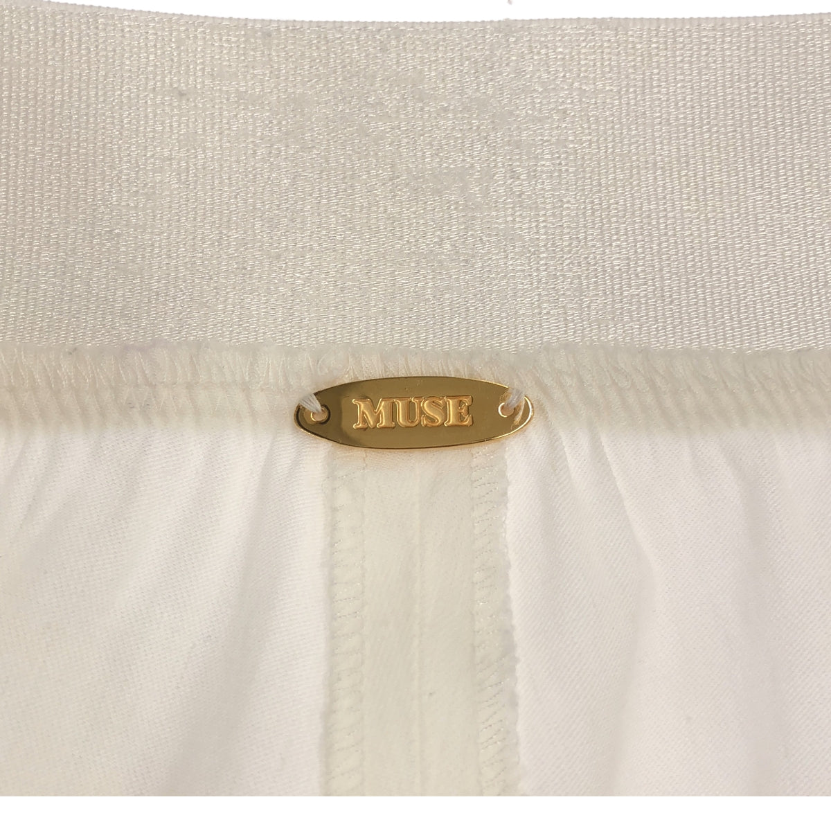 MUSE de Deuxieme Classe | 2022SS | stretch twill2 tuck pants | 36 | White | Women's