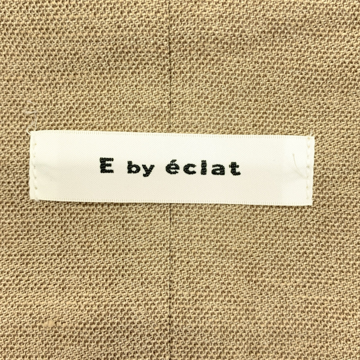 E by eclat | 亞麻混紡雙排扣長馬甲 | 40碼 | 女款