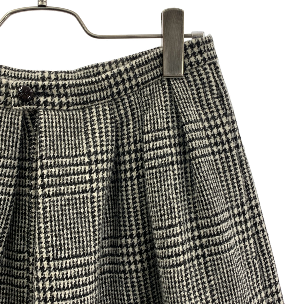 GUCCI / グッチ | ウール 千鳥格子 プリーツ ハーフパンツ | 38 | レディース